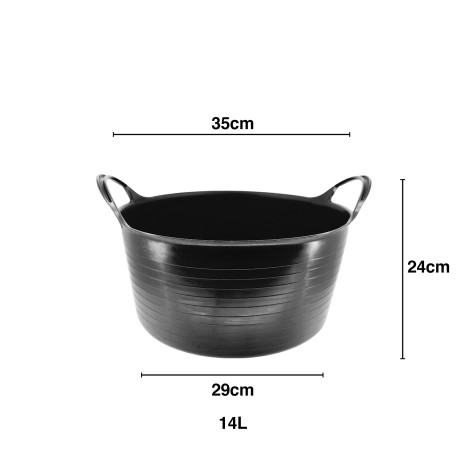 Selha Flex Polietileno com Asas Preta - Image product
