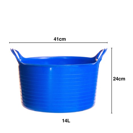 Selha Uso Alimentar Polietileno com Asas Azul 14L 41X24cm - Image product