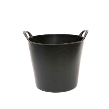Selha Flex Polietileno com Asas Preta 26L 35X25X34cm