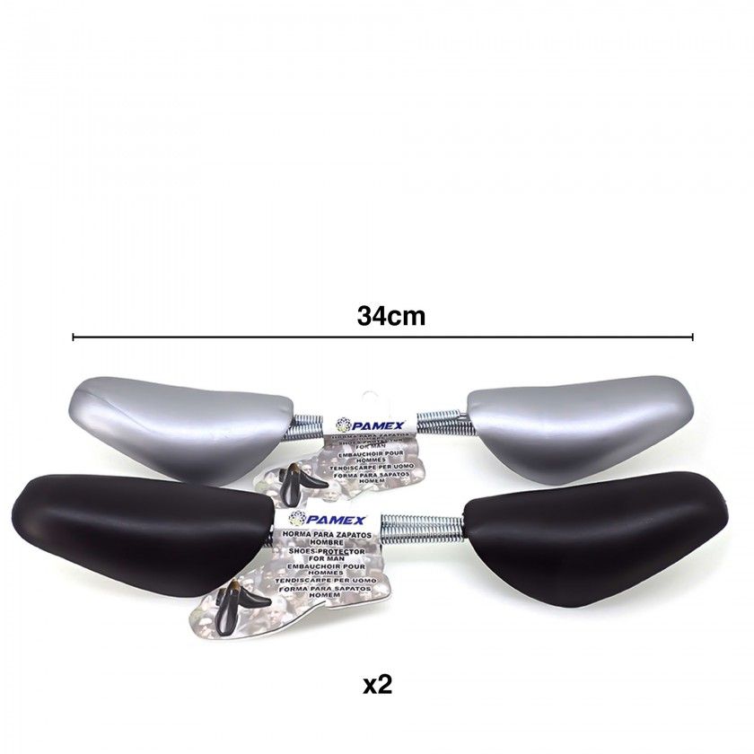 Forma Sapato Senhor Pamex 34cm Pack 2 Forma Sapato Senhor Pamex 34cm Pack 2