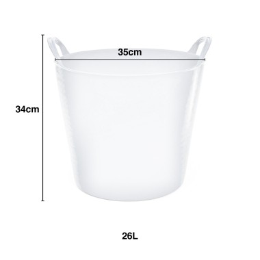 Selha Uso Alimentar Polietileno com Asas 26L 35X34cm