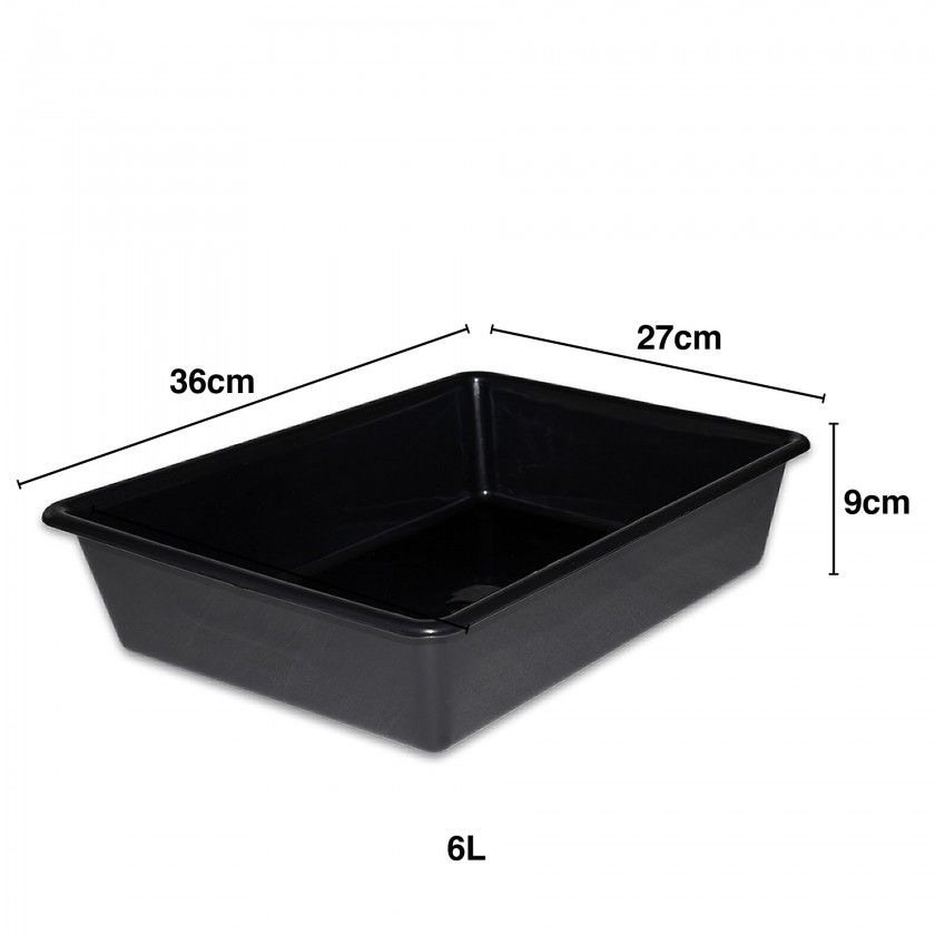 Bandeja Gaveta Plástico Preto 6L 36X27X9cm Bandeja Gaveta Plástico Preto 6L 36X27X9cm
