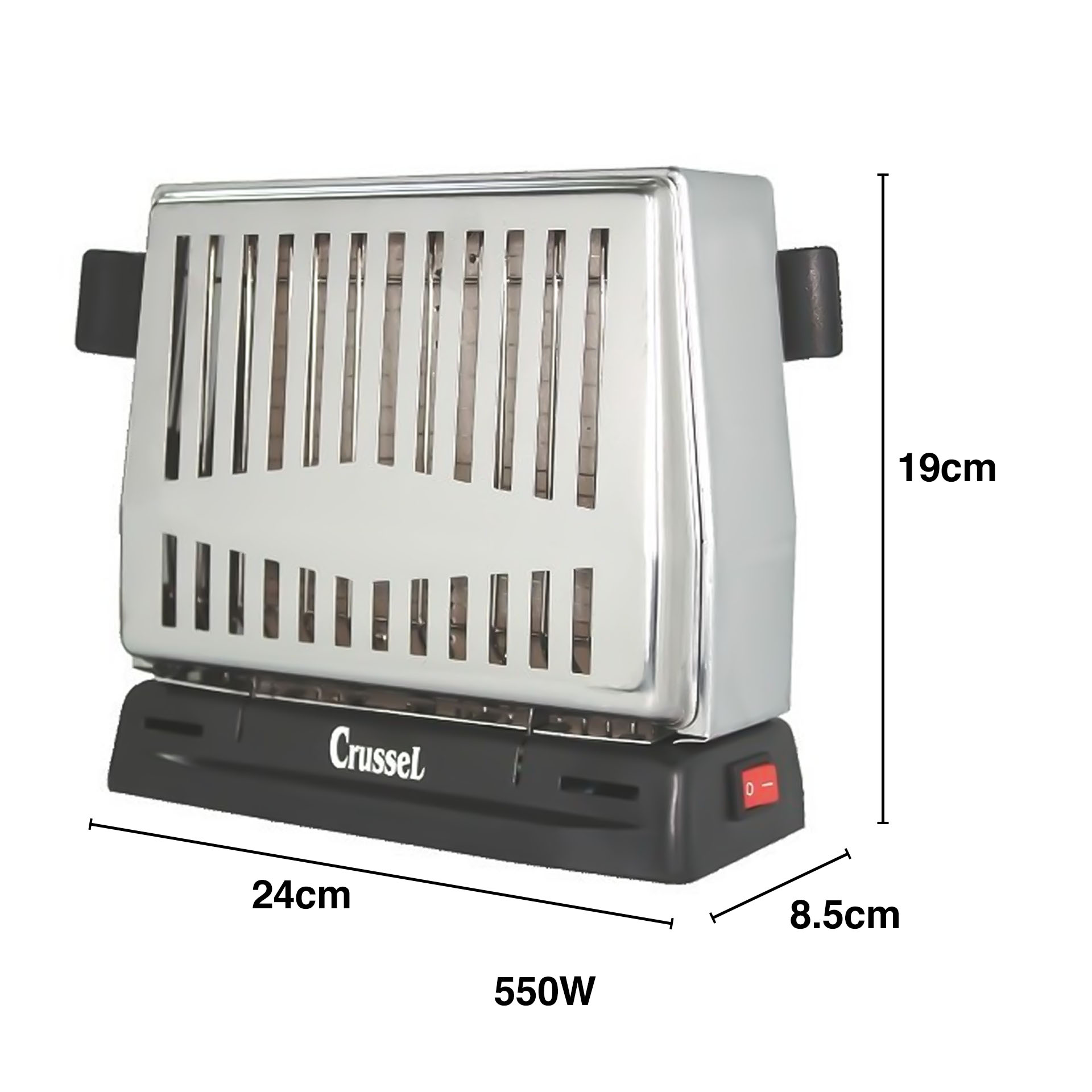 Torradeira Elétrica Inox Classic 550w 24X19X8.5cm