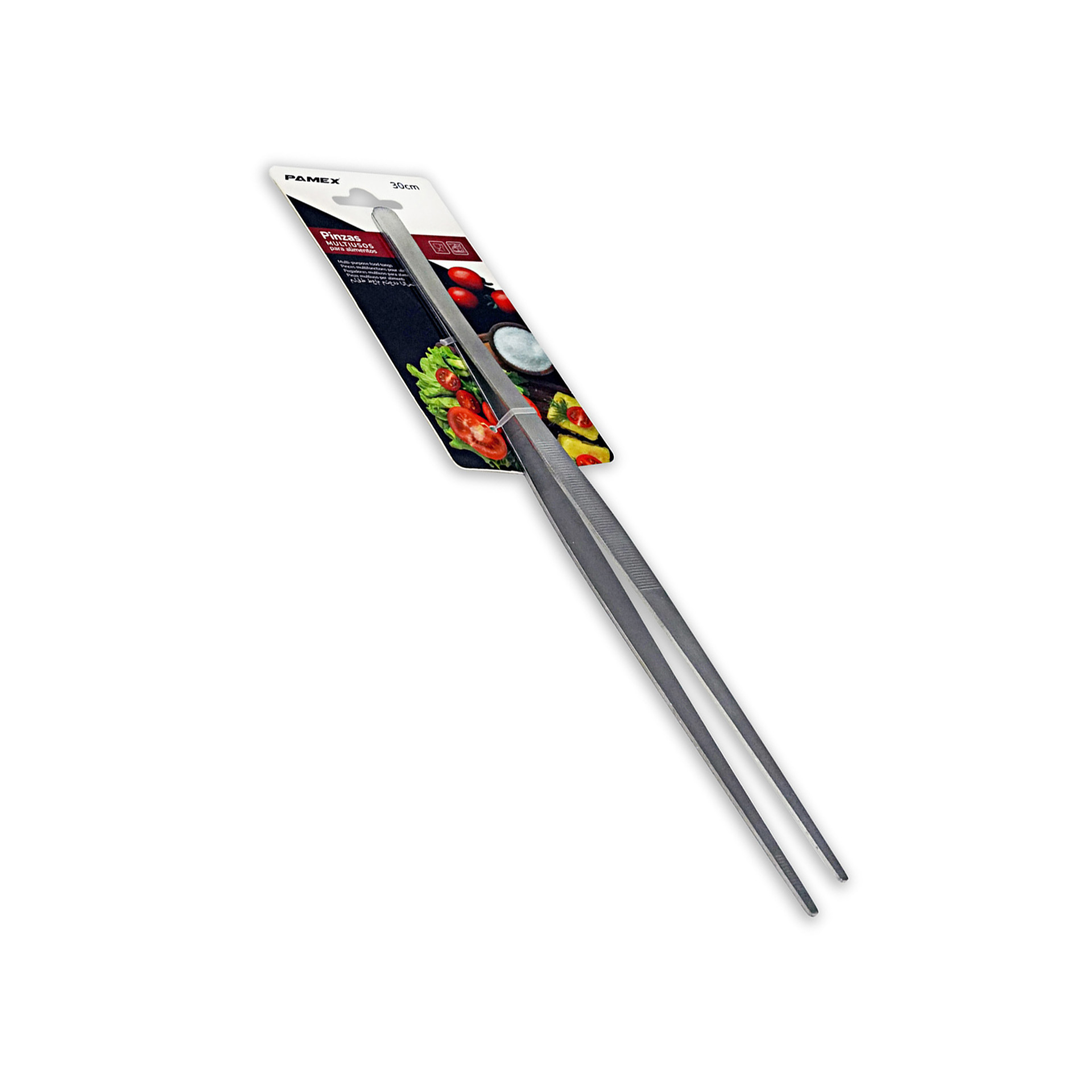 Pinça Cozinha Multiusos Aço Inoxidável 30cm