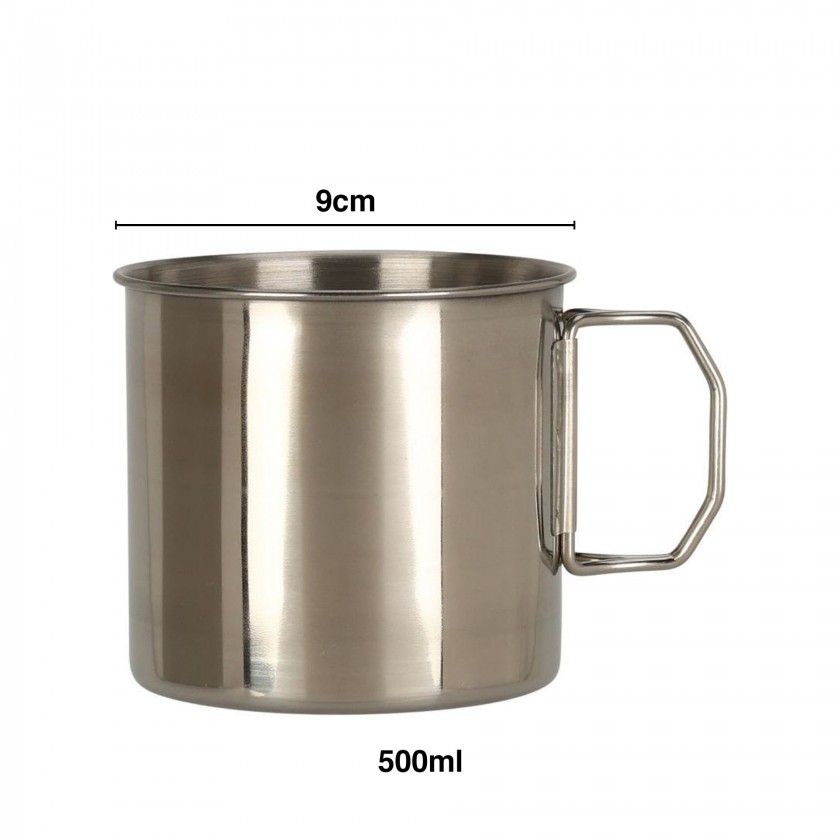 Caneca Viagem Inox 500ml 9cm Caneca Viagem Inox 500ml 9cm