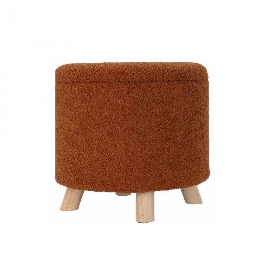 Puff Decorativo Teddy com Arrumao 40X37cm