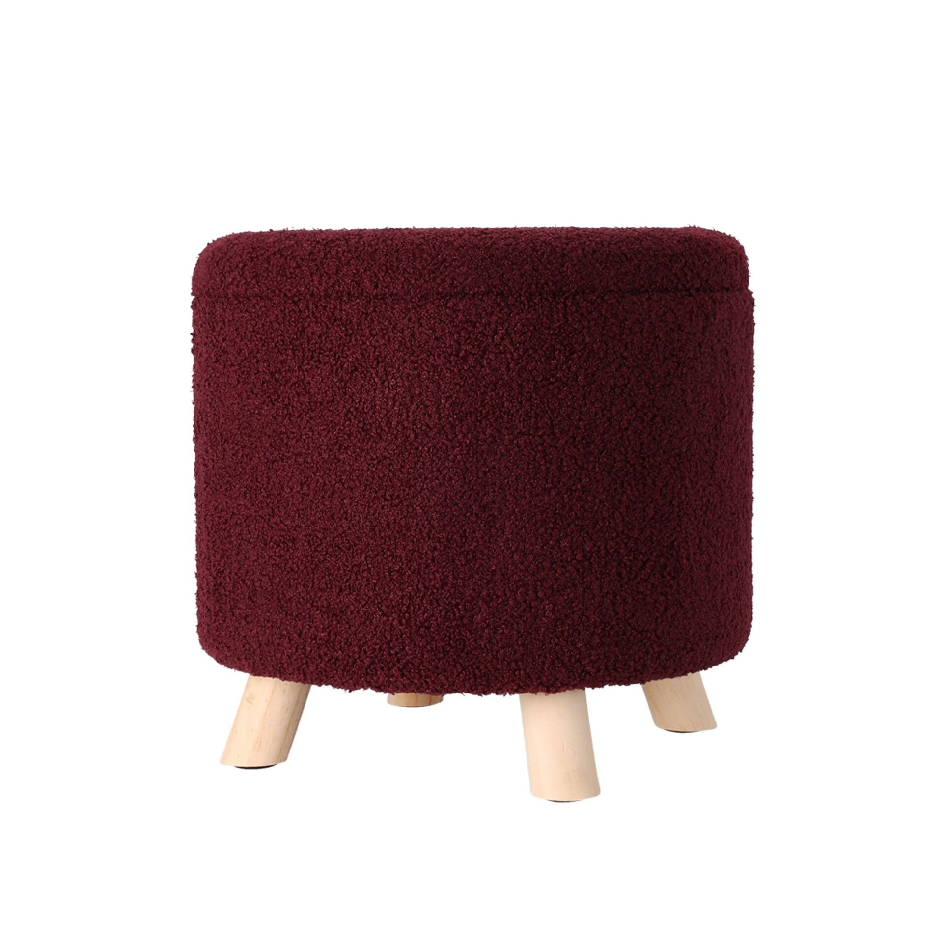 Puff Decorativo Teddy com Arrumação 40X37cm