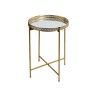 Mesa Apoio Metal Redonda Dourado 36X47cm Mesa Apoio Metal Redonda Dourado 36X47cm