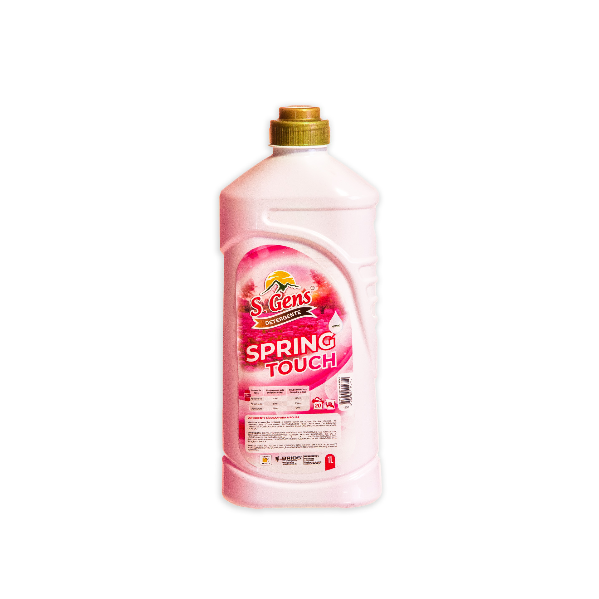 Detergente Roupa S. Gens Spring 20 Doses 1L