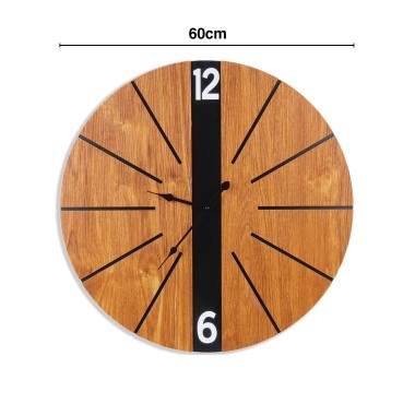 Rel�gio Parede Placa Mdf Redondo 60X1cm