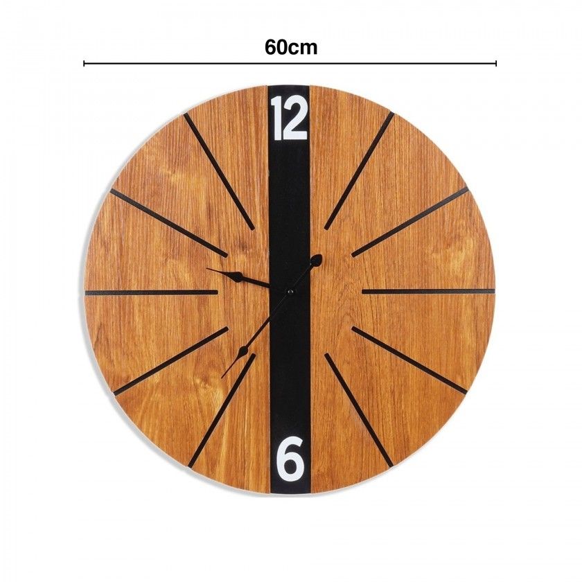 Relgio Parede Placa Mdf Redondo 60X1cm
