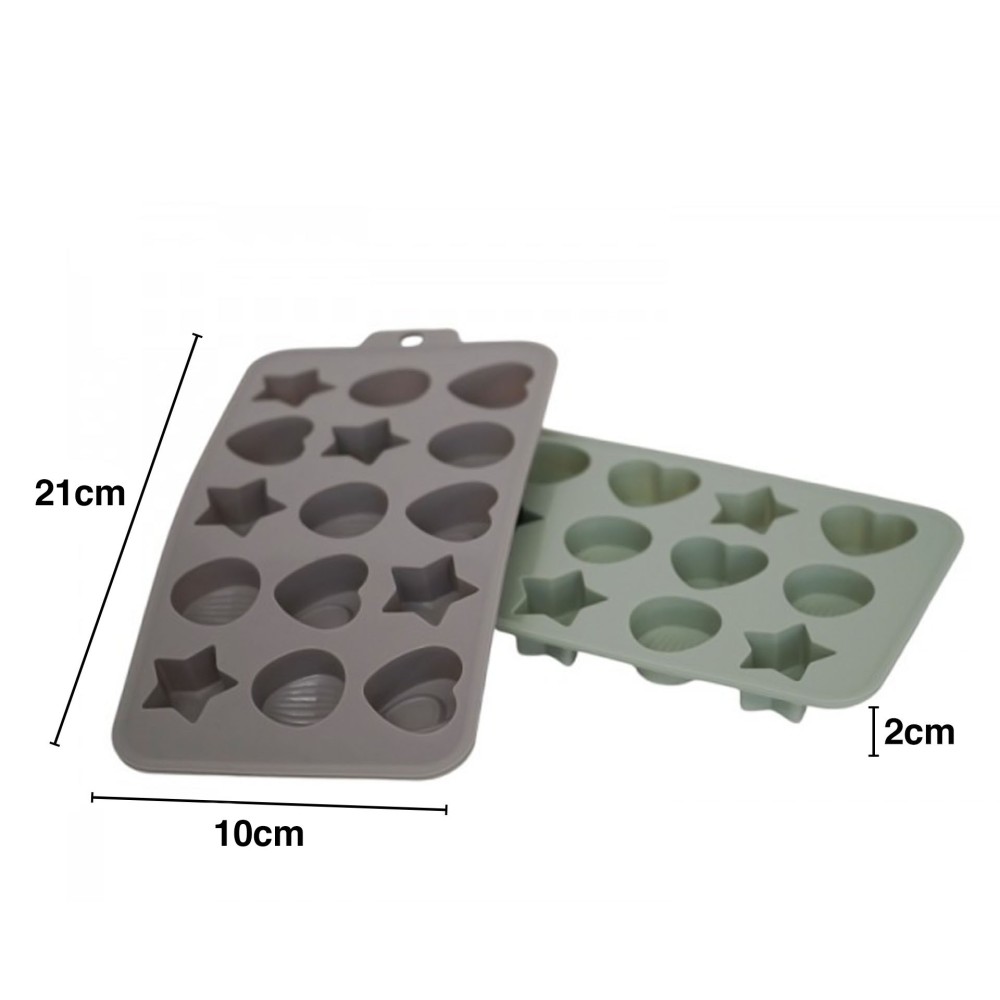 Forma Silicone para Bombons 21X10X2cm