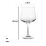 Copo com Pé Gin Arôme 60cl 8.9X18.5cm Pack 6 Copo com Pé Gin Arôme 60cl 8.9X18.5cm Pack 6