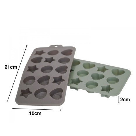 Forma Silicone para Bombons 21X10X2cm - Image product