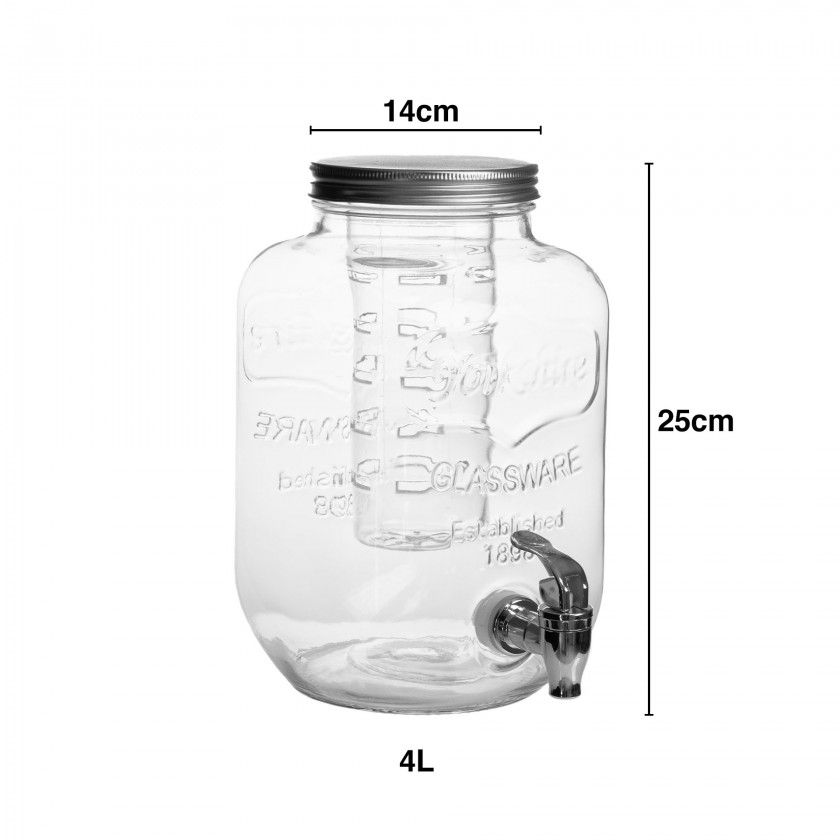 Dispensador Vidro com Torneira Dispensador Vidro com Torneira