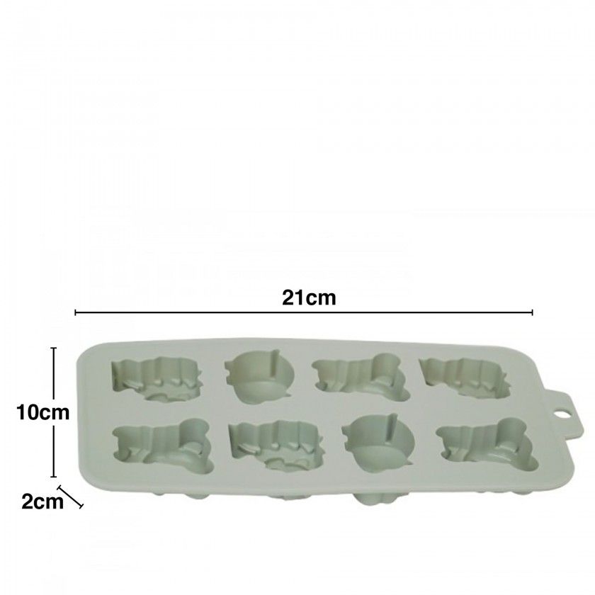 Forma Silicone para Bombons Animais 21X10X2cm Forma Silicone para Bombons Animais 21X10X2cm