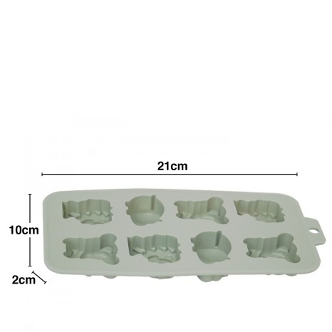 Forma Silicone para Bombons Animais 21X10X2cm - Image product