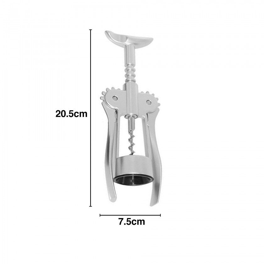 Saca-Rolhas Cromado 20.5X7.5cm