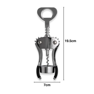 Saca-Rolhas Cromado 19.5X7cm