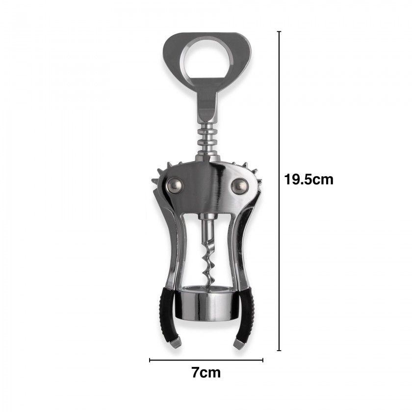 Saca-Rolhas Cromado 19.5X7cm