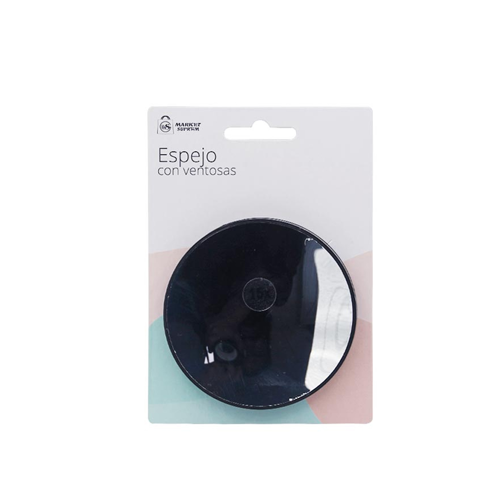 Espelho Aumento X15 com Ventosas Redondo 8.8cm