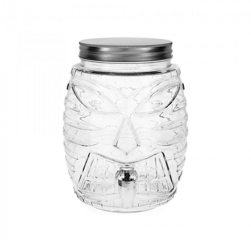 Dispensador Vidro Tiki com Torneira 5L 15X25.5cm