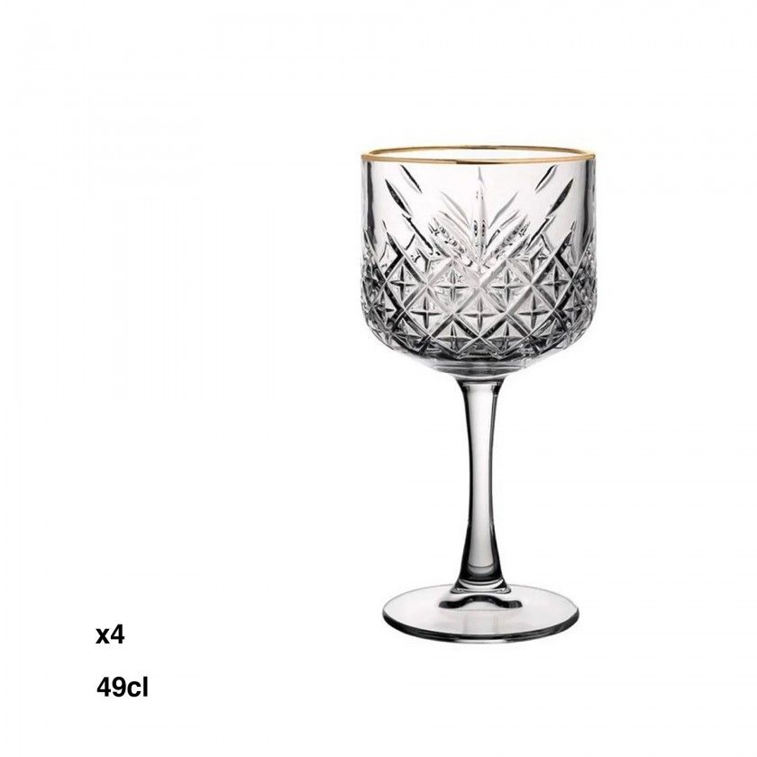 Copo Gin Timeless Golden Touch 49cl Pack 4
