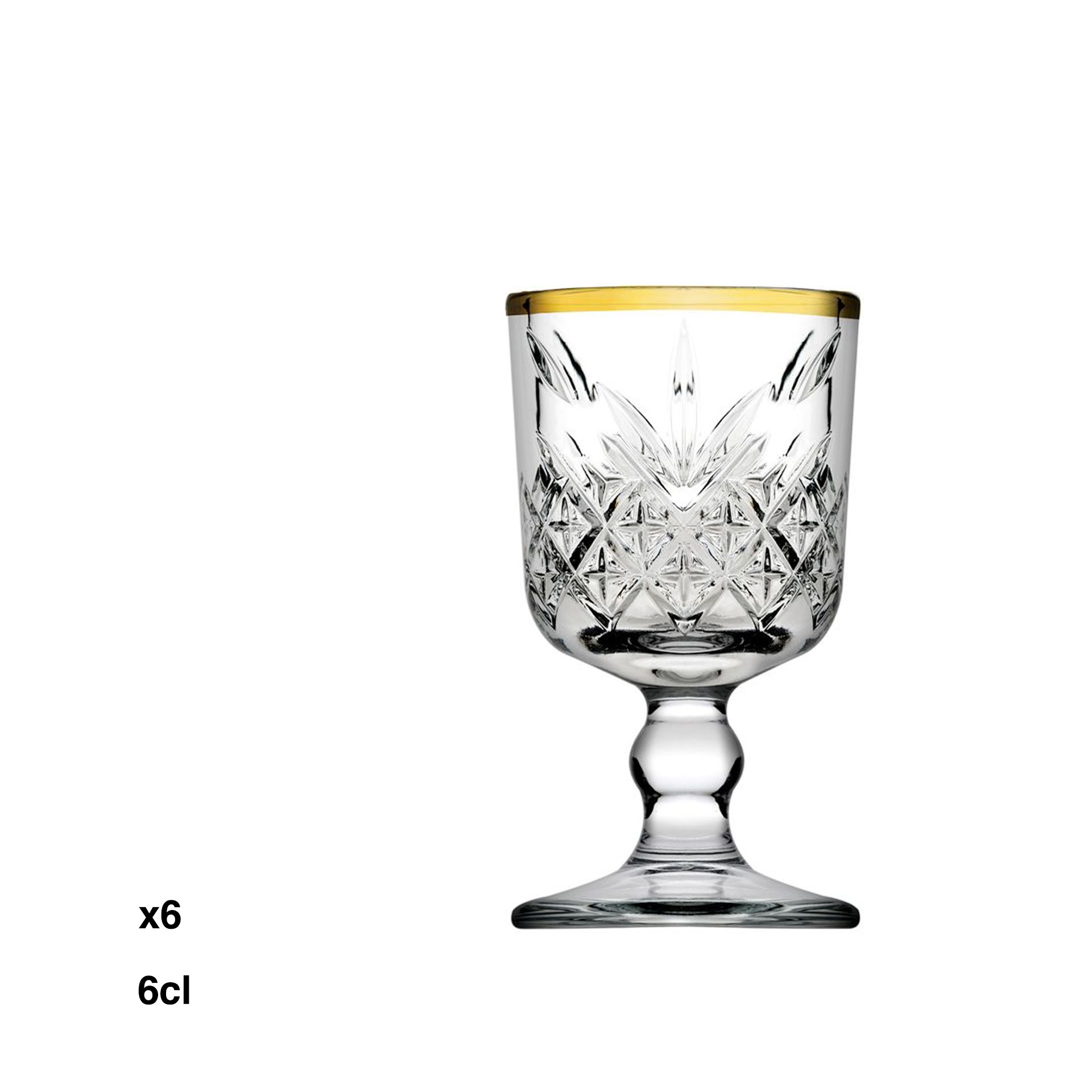 Cálice Timeless Golden Touch 6cl Pack 6