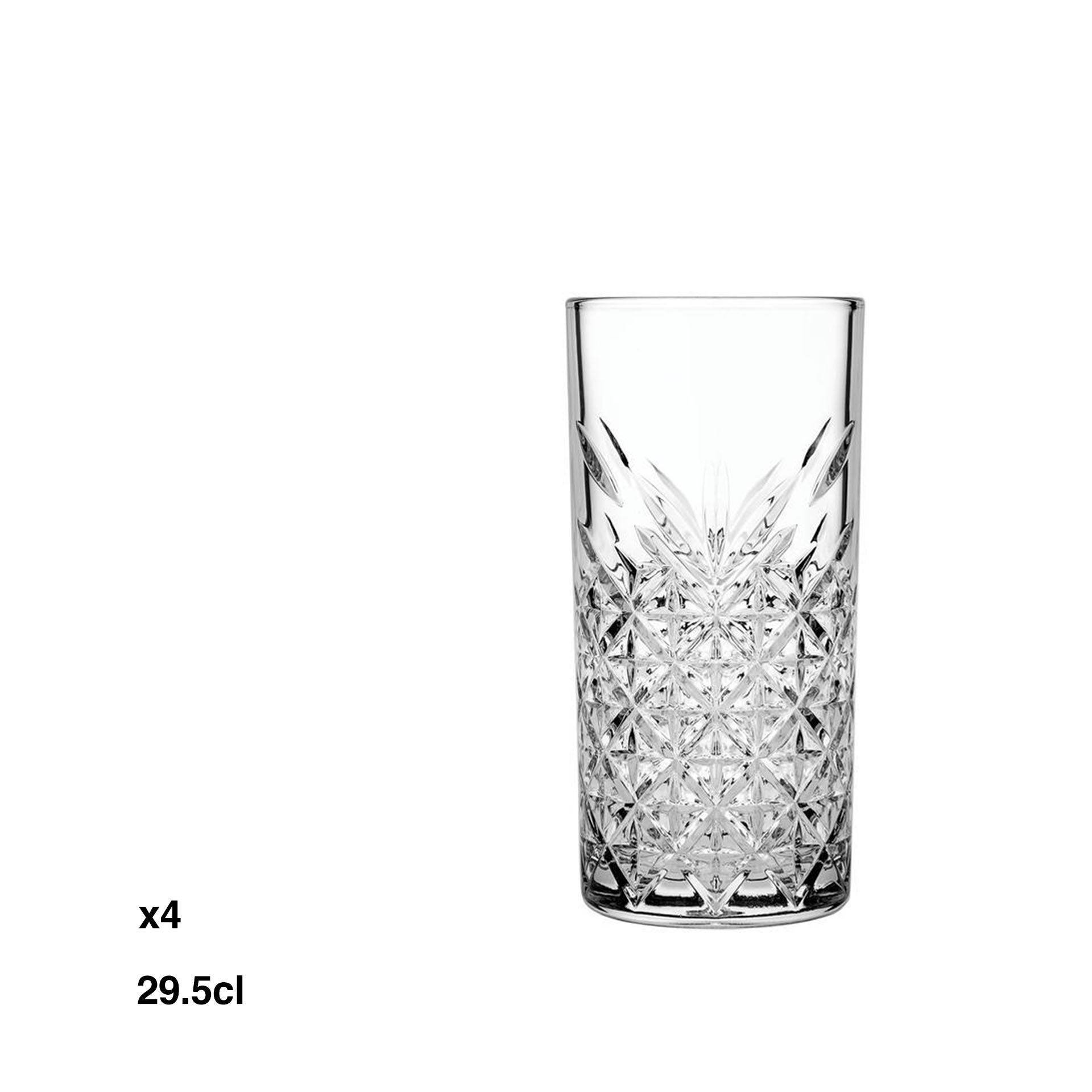 Copo sem Pé Timeless Alto Pack 4