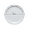 Prato Europa Raso Branco 25cm Prato Europa Raso Branco 25cm