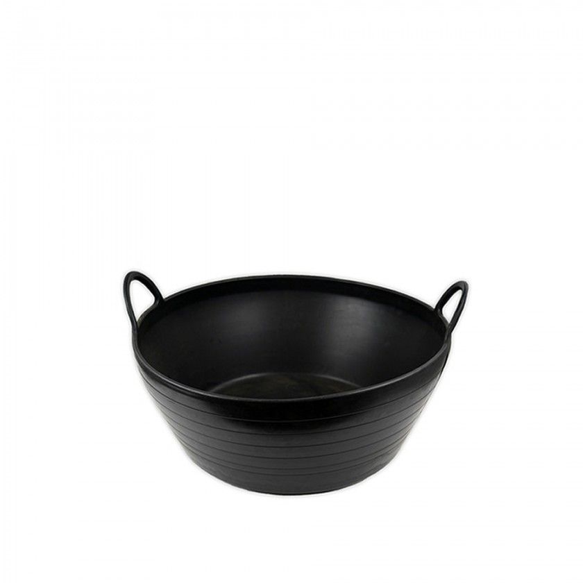 Selha Flex Reforada com Asas Preta 35L 55X50X27cm