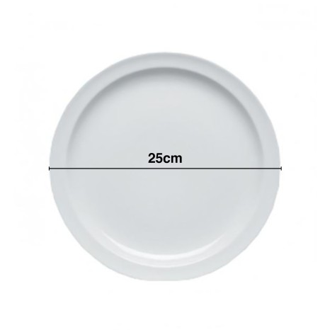 Prato Europa Raso Branco 25cm - Image product