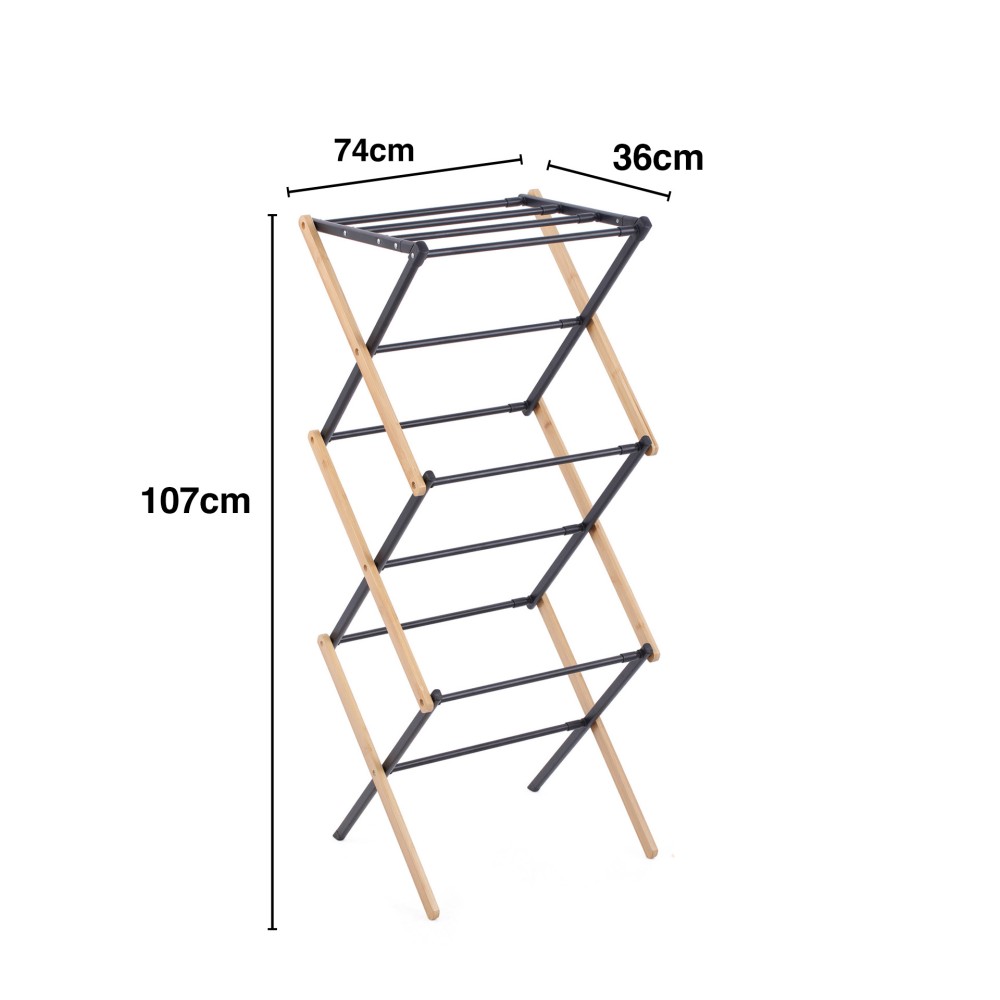 Estendal Vertical Ferro Dobrável 74X36X107cm