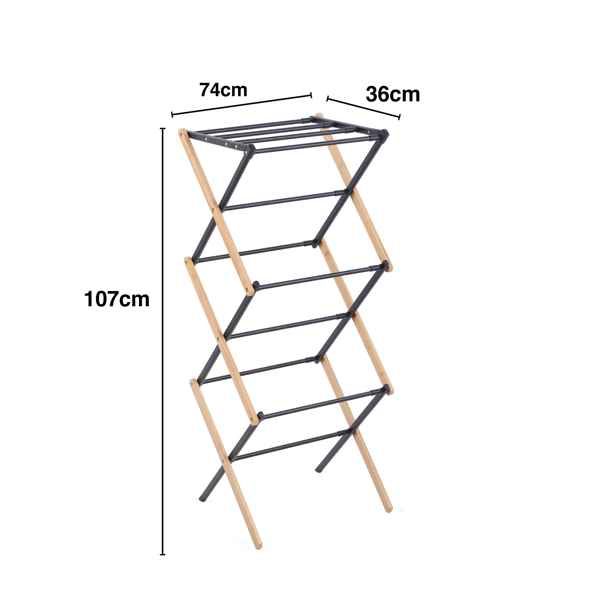 Estendal Vertical Ferro Dobrável 74X36X107cm