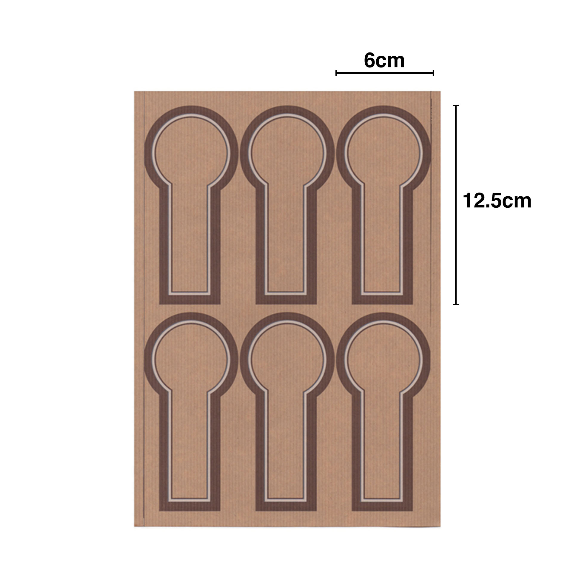Folha com 6 Etiquetas Redondo A4 6X12.5cm Pack 100