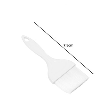 Pincel Abs Cerdas Nylon Branco 7.5cm