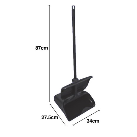 Apanhador com Tampa e Pega Preto 87X34X27.5cm - Image product