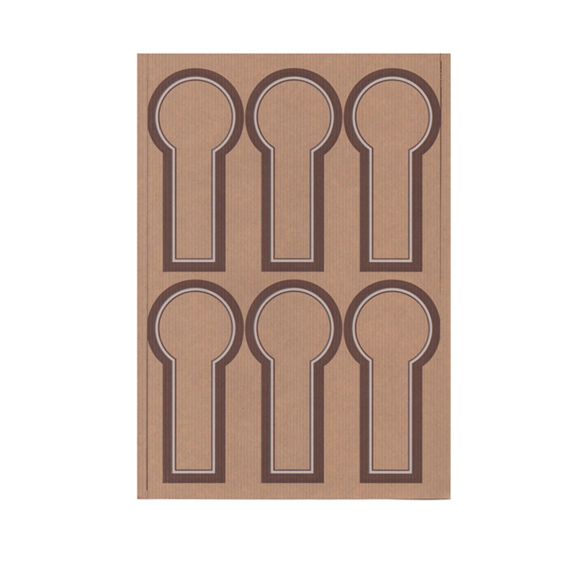 Folha com 6 Etiquetas Redondo A4 6X12.5cm Pack 100