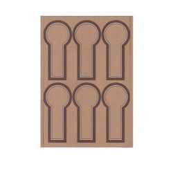 Folha com 6 Etiquetas Redondo A4 6X12.5cm Pack 100 Folha com 6 Etiquetas Redondo A4 6X12.5cm Pack 100