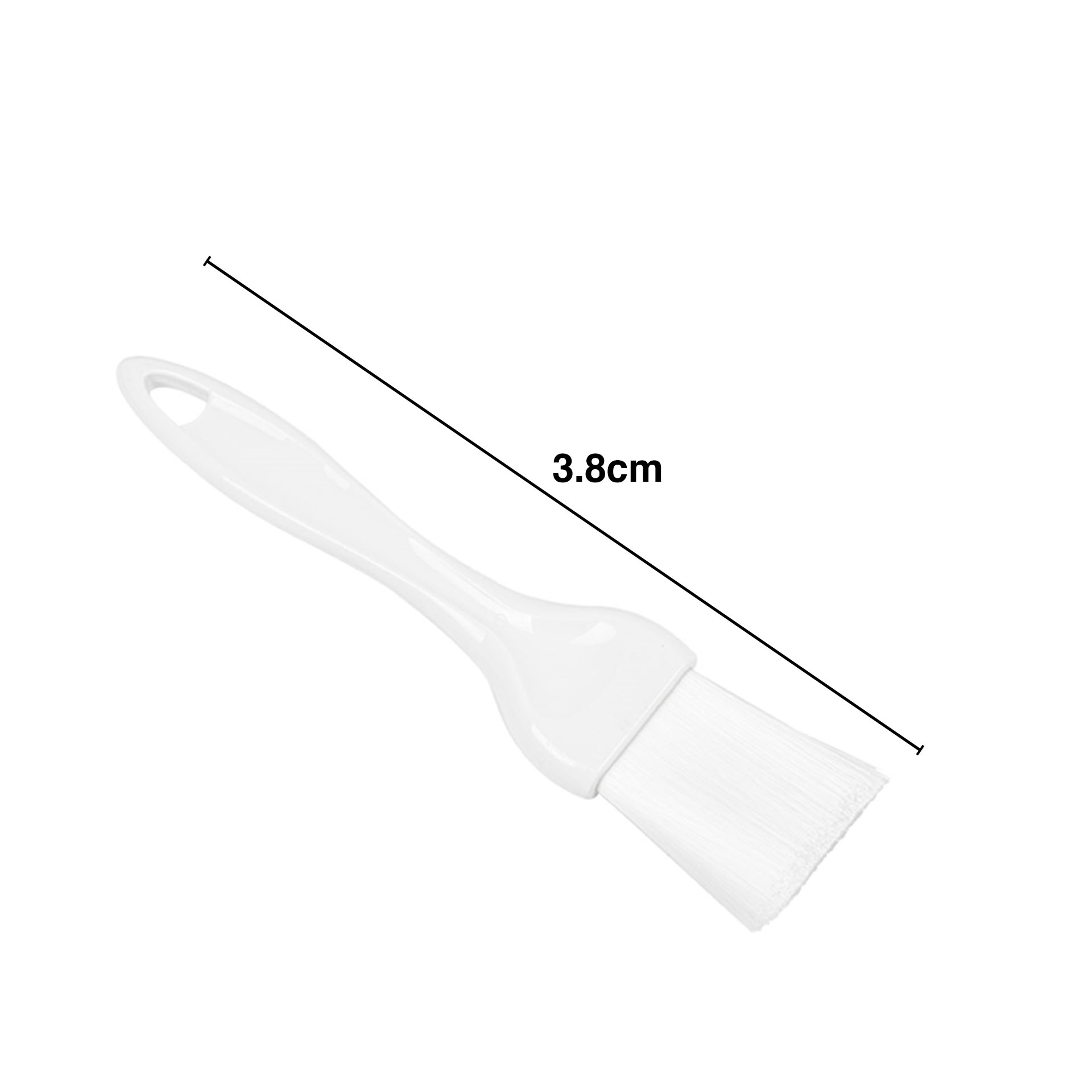 Pincel Abs Cerdas Nylon Branco 3.8cm