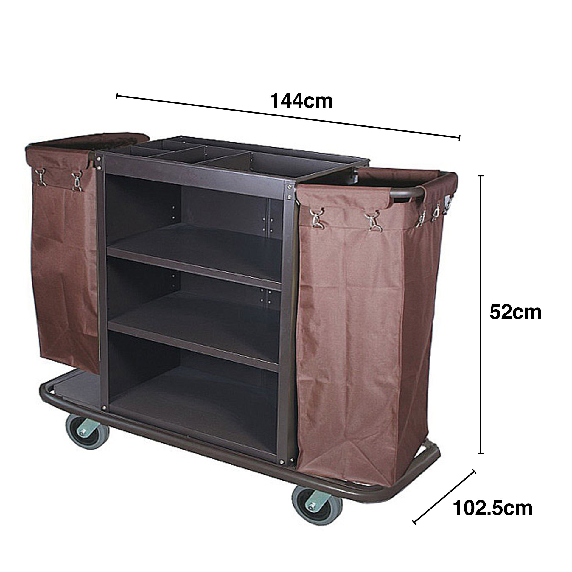 Carro Serviço Ferro com 2 Sacos 144X52X102.5cm