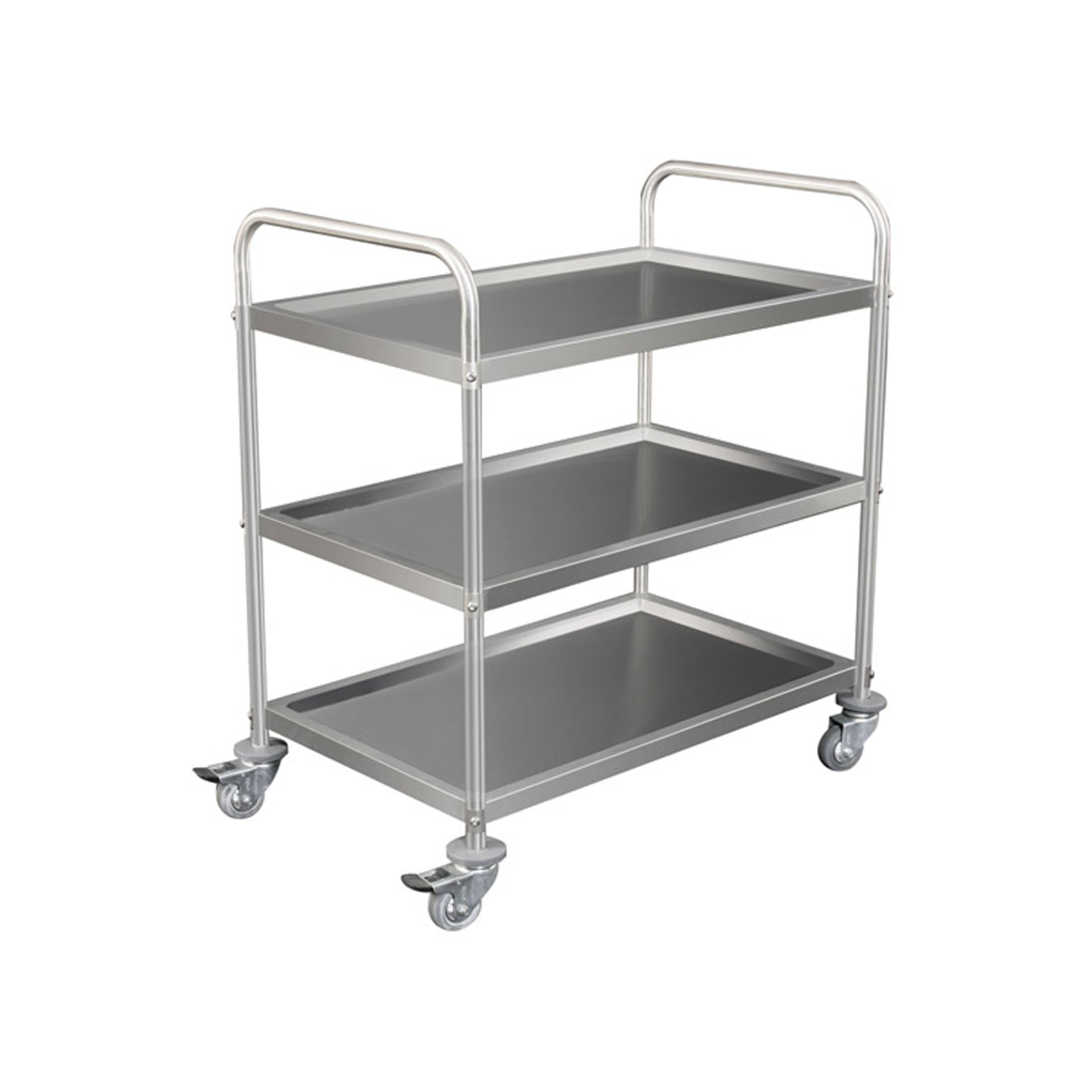Carro Serviço Inox 3 Estantes 85X53X95cm
