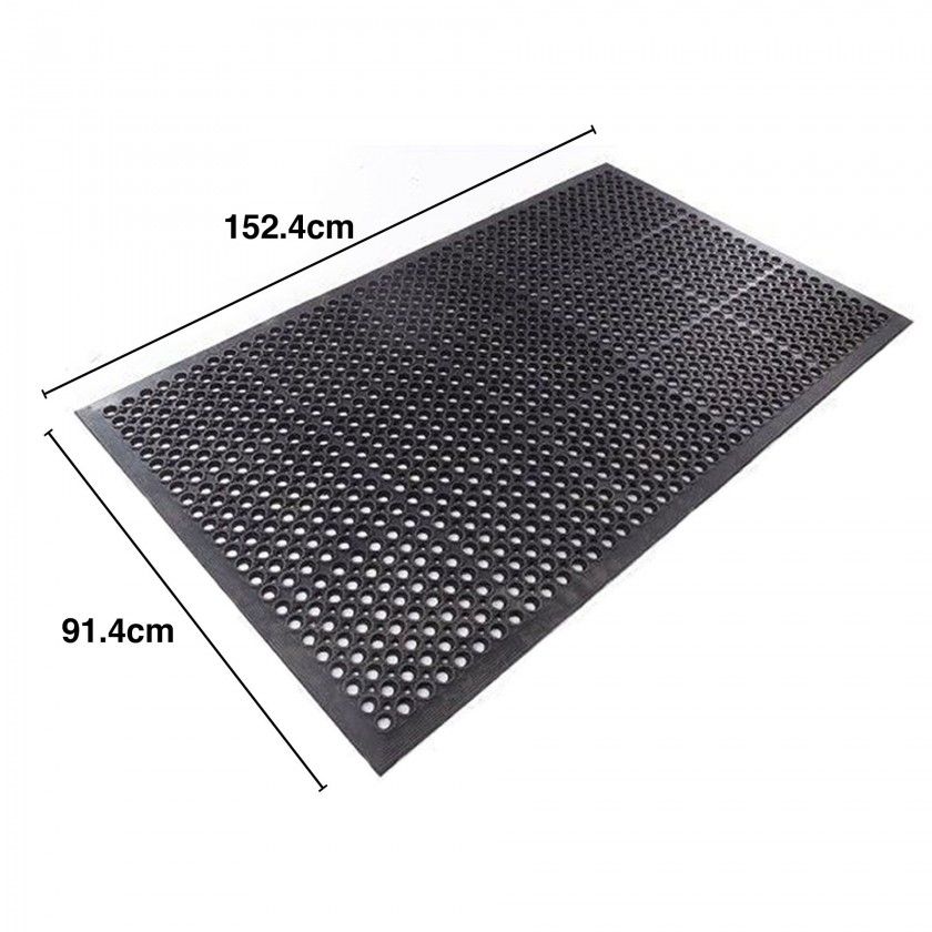 Tapete Antifadiga / Segurança Preto 152.4X91.4X1.2cm Tapete Antifadiga / Segurança Preto 152.4X91.4X1.2cm