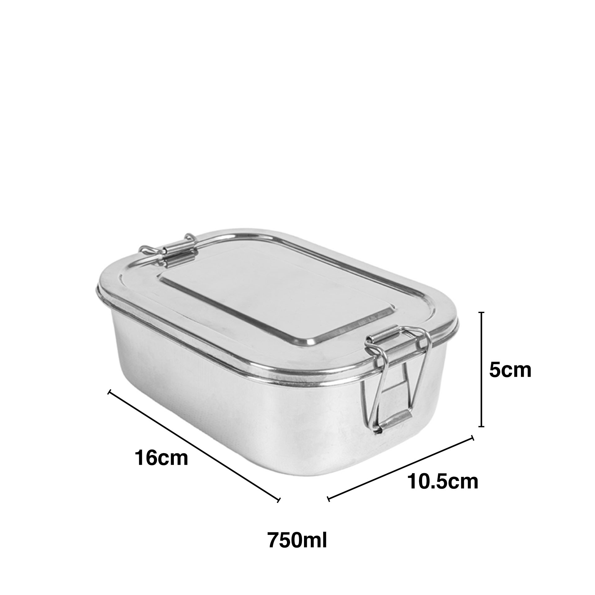 Caixa Hermética Artinox com Tampa Prateado