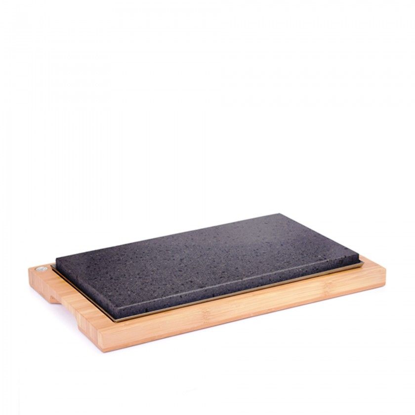Tbua Madeira com Pedra 43X25cm