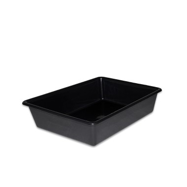 Bandeja Gaveta Plástico Preto 6L 36X27X9cm