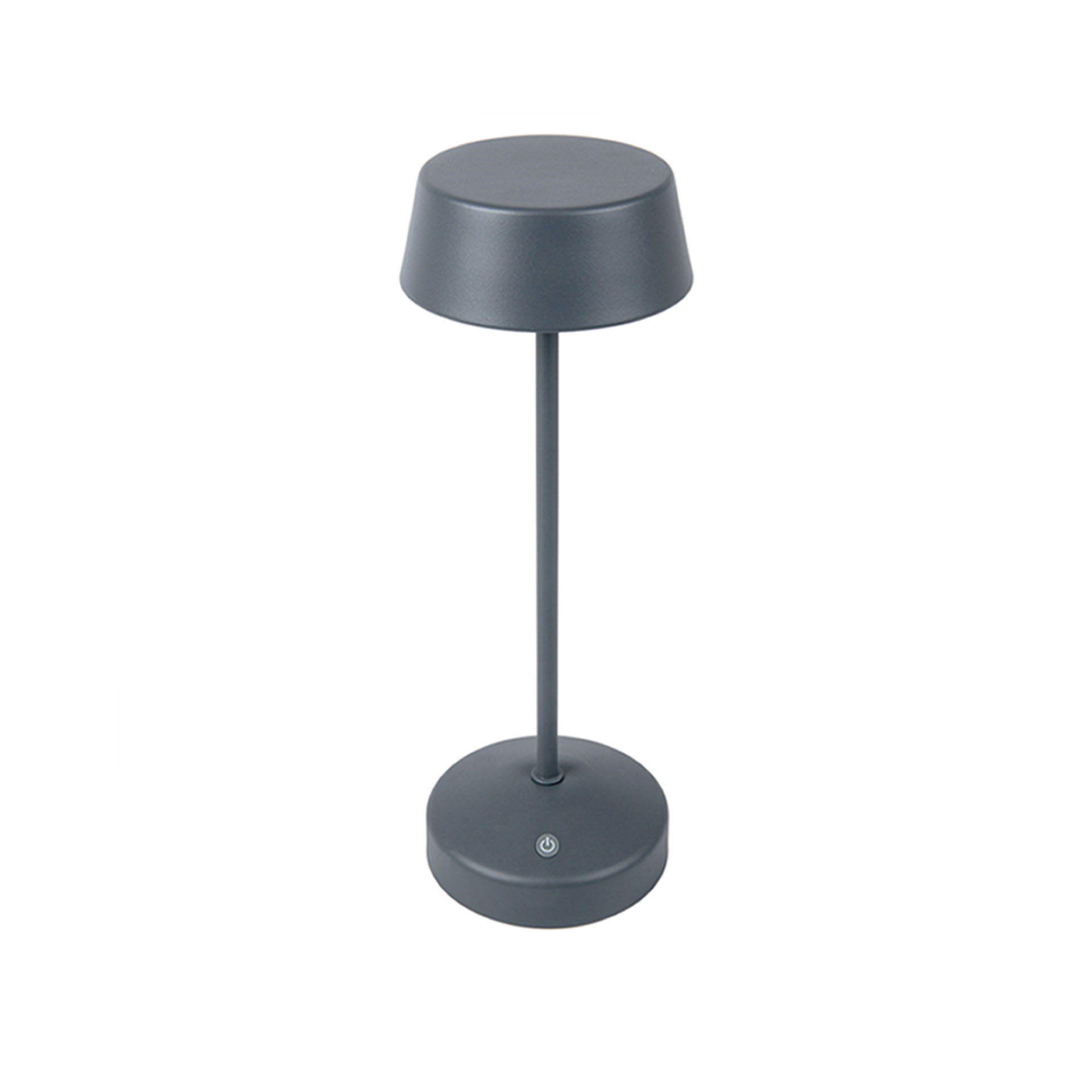 Candeeiro Led Metal Redondo Cinzento 11X32cm