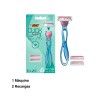 Máquina Depiladora Bic Click 3 Soleil Sensitive + 2 Recargas Máquina Depiladora Bic Click 3 Soleil Sensitive + 2 Recargas