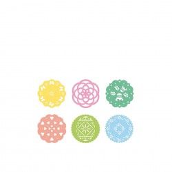 Conjunto 6 Moldes Decorativos Delicia 21cm