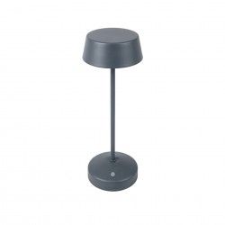 Candeeiro Led Metal Redondo Cinzento 11X32cm